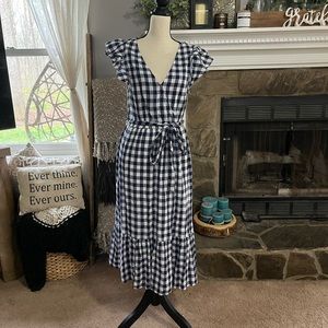 Navy and White Gingham Old Navy Dress